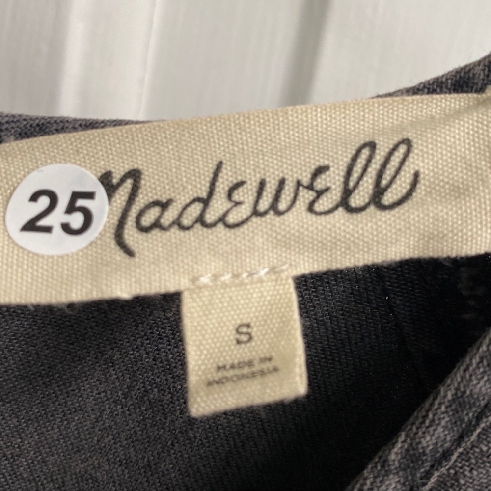 Madewell Denim Raglan-Sleeve Denim Dress in Lunar Wash Size Small NWOT - Picture 9 of 12